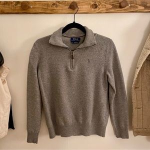 Polo Ralph Lauren Gray Quarter Zip